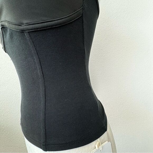 Commense Square Neck Corset Black Pull On Tank SZ S NWT - Picture 9 of 15
